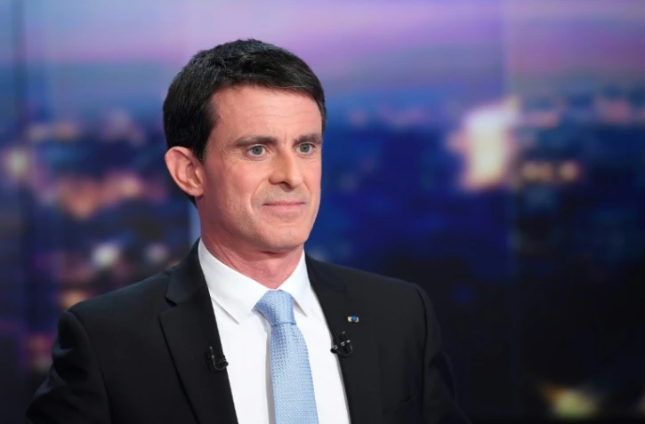 Manuel Valls au 20h de TF1, le 23 janvier 2017 à Boulogne-Billancourt