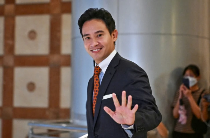 Pita Limjaroenrat, le chef du parti Move Forward, à Bangkok, le 17 juillet 2023