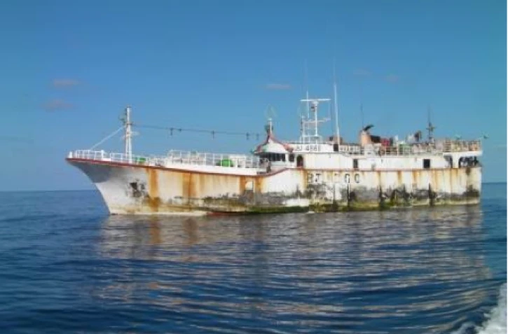 Le Shun Feng a été intercepté par le patrouilleur Atsantsa à 200 km des côtes malgaches (photo: DR)