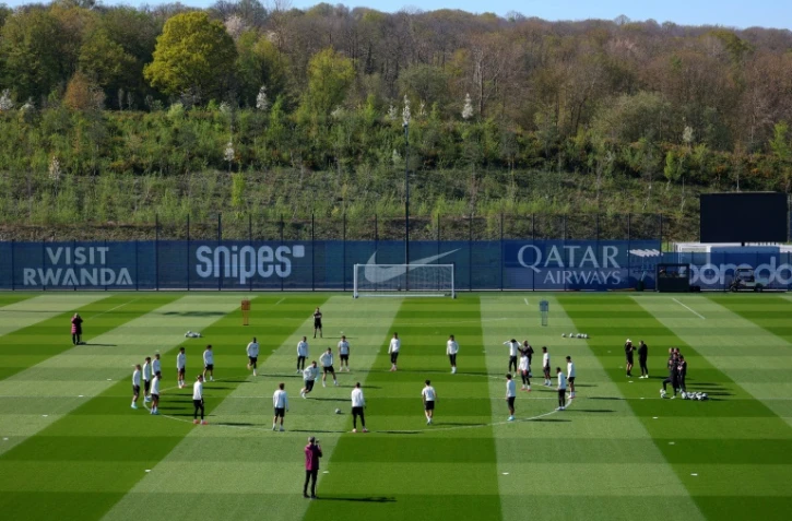Le centre d'entraînement du PSG à Poissy en avril 2025, l'une des villes candidates avec Massy pour accueillir le futur grand stade du club parisien