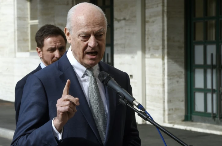 Le médiateur de l'ONU, Staffan de Mistura, le 23 février 2017 à Genève