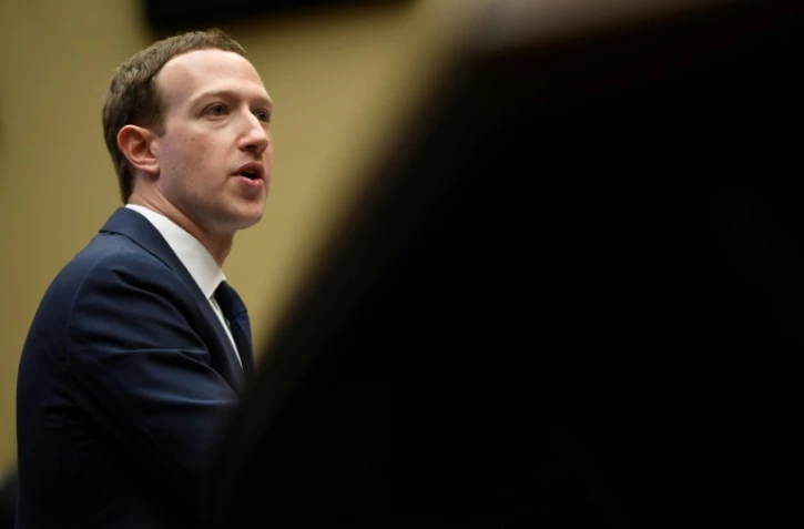 Le patron de Facebook Mark Zuckerberg, interrogé par une commission parlementaire à la Chambre des représentants, le 11 avril 2018 à Washington
