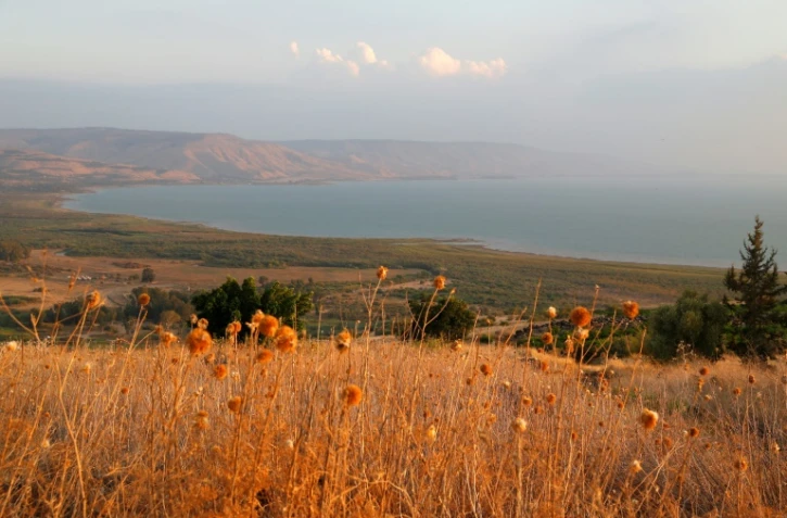 Une vue du lac de Tibériade en Israël, le 8 octobre 2018