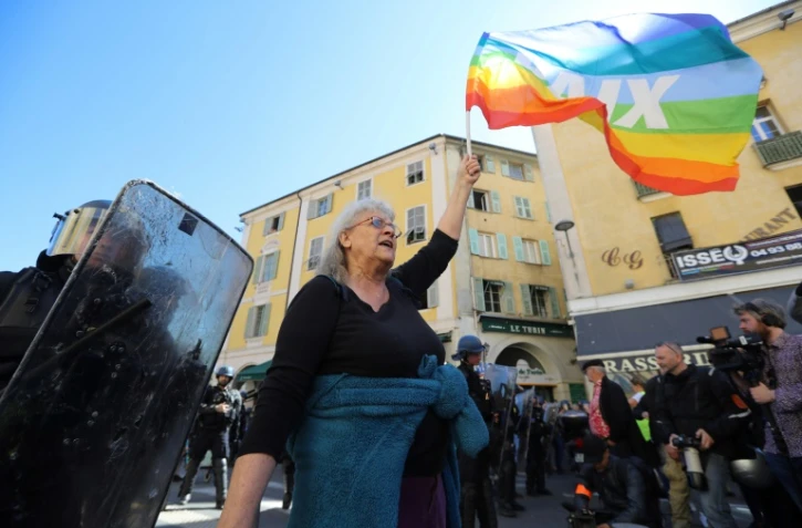 Geneviève Legay manifestant le 23 mars 2019 à Nice
