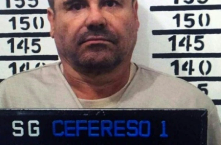 Photo de Joaquin Archivaldo Guzman Loera, alias "El Chapo", prise le 8 janvier 2016 après sa capture, à la suite de son évasion d'une prison mexicaine en juillet 2015