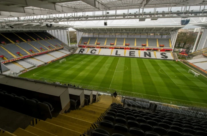 Vue générale du stade Félix-Bollaert, le 2 février 2016 à Lens