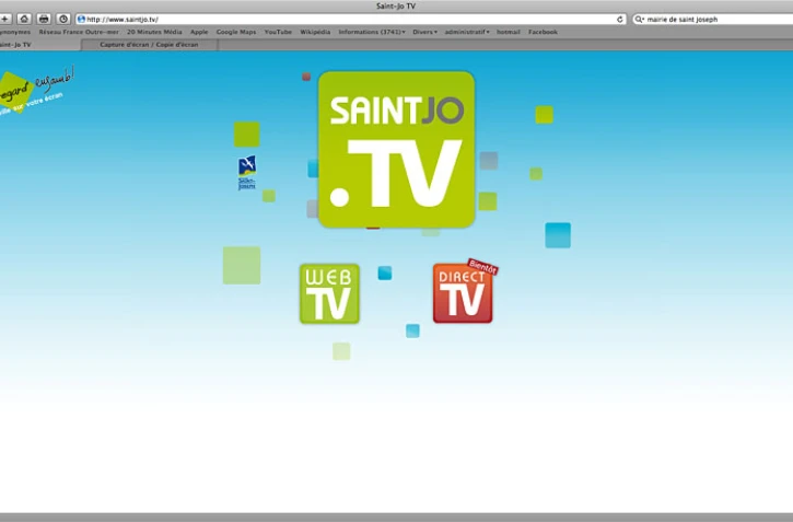 Page d'accueil de la web-tv de Saint-Joseph