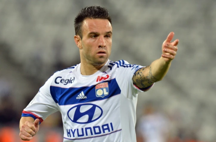 Le milieu international de l'Olympique Lyonnais Mathieu Valbuena le 26 septembre 2015 à Lyon 