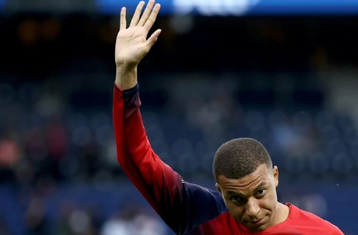Kylian Mbappe sous les couleurs du Paris SG avant la réception de Toulouse, le 12 mai 2024 au Parc des Princes