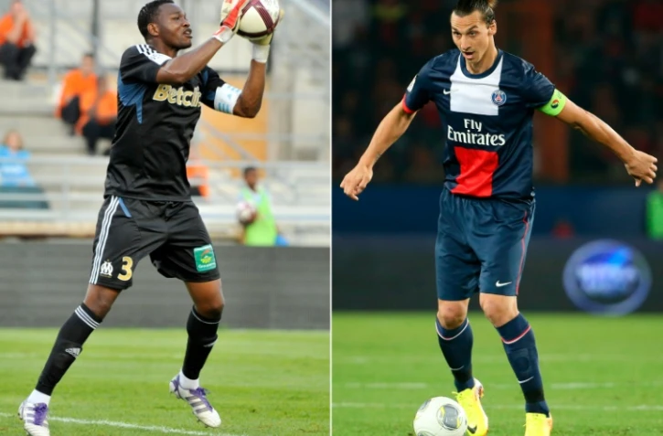 Photomontage de Steve Mandanda et Zlatan Ibrahimovic