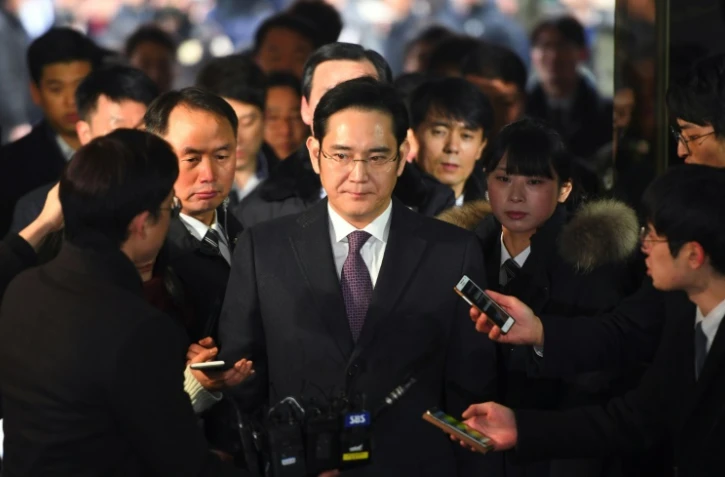 L'héritier de l'empire Samsung, Lee Jae-Yong, à son arrivée au tribunal le 18 janvier 2017 à Séoul