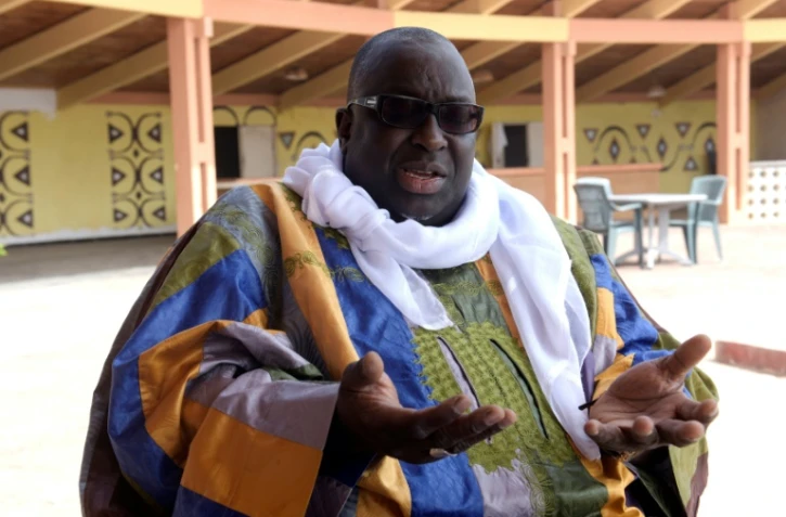 Papa Massata Diack, fils de l'ancien président de l'IAAF Lamine Diack, lors d'un interview avec l'AFP, le 6 mars 2017 à Dakar