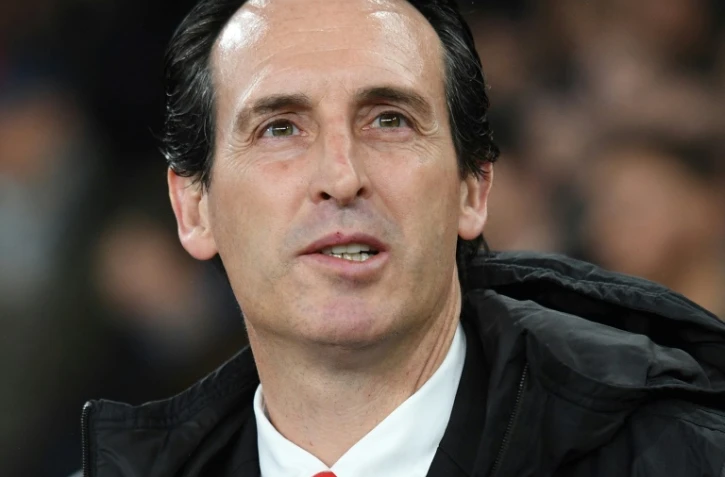 L'entraîneur espagnol d'Arsenal Unai Emery avant le match de C3 contre Francfort à l'Emirates stadium, le 28 novembre 2019