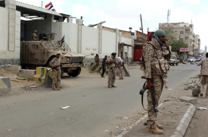 Les forces loyalistes yéménites à Aden, le 30 mars 2016