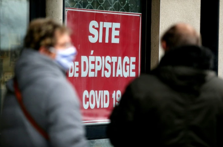 Un site de depistage du Covid à Charleville-Mezières,
le 14 décembre 2020