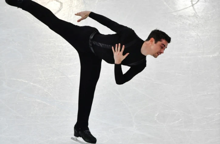 L'Espagnol Javier Fernandez, double champion du monde en titre et leader après le programme court des Mondiaux-2017 de patinage artistique, le 30 mars 2017 à Helsinki