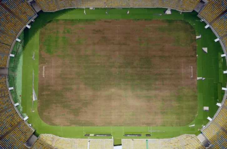 Le stade Maracana à Rio laissé à l'abandon, le 20 janvier 2017