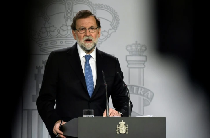 Mariano Rajoy, le 27 octobre 2017 à Madrid