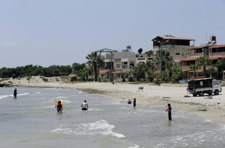 La plage de Lattaquié, au nord-ouest de la Syrie, le 7 juillet 2017