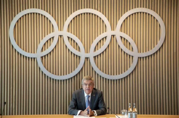 Le chef du CIO, Thomas Bach, le 10 juin 2020 à Lausanne (Suisse)