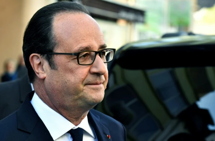 Le président François Hollande, le 23 avril 2017 à Tulle