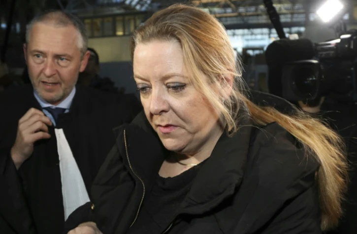 Virginie Ettel, lors de son arrivée au tribunal de Bobigny, à Bobigny le 14 décembre 2017