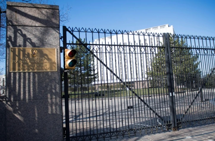 L'ambassade de Russie Ă Washington, le 26 mars 2018