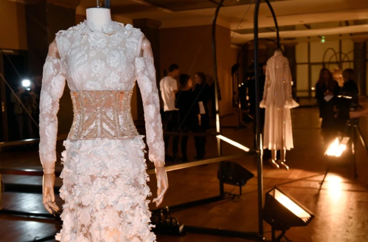 Une création de la collection Aouadi, exposée au Petit Palais à Paris, le 26 janvier 2016