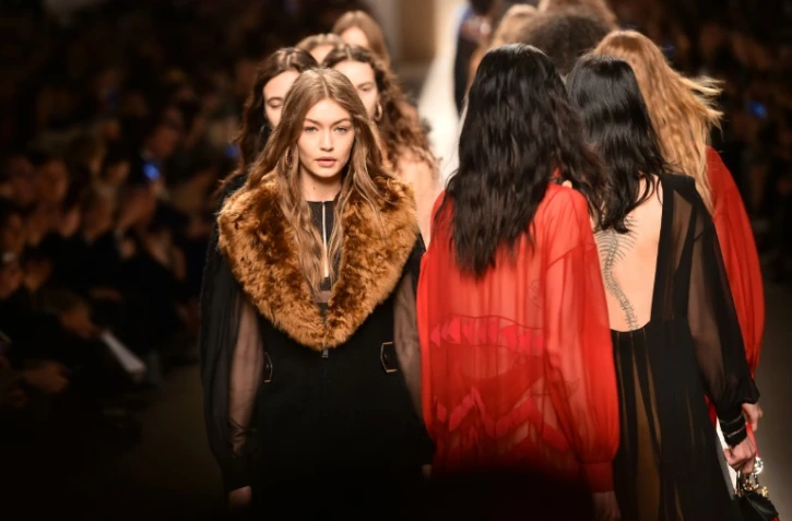 Défilé Fendi à Milan, le 23 février 2017