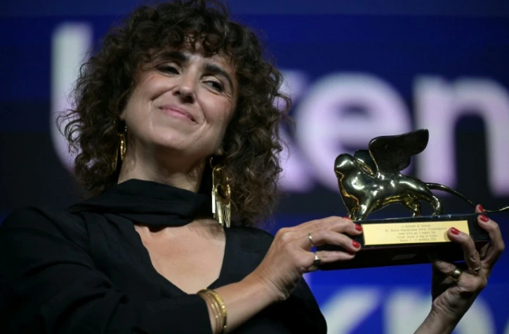 La réalisatrice danoise May El-Toukhy a remporté le Lion d'or au festival de cinéma de Venise, pour son film "Woman unknown", le 12 septembre 2026
