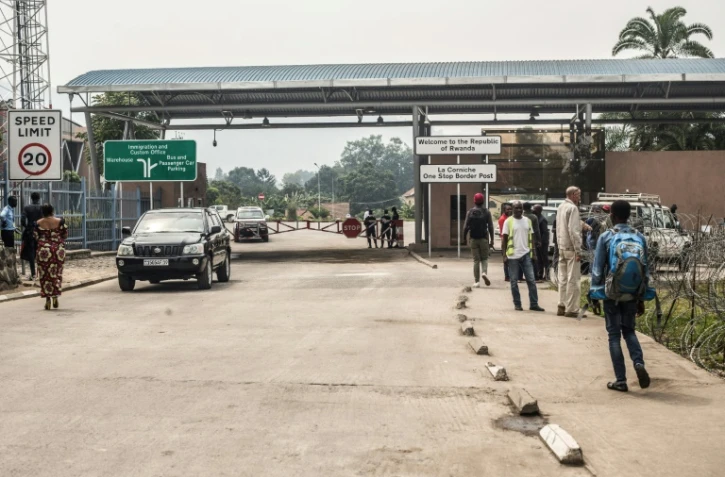 No man's land à la frontière fermée du Rwanda et de la RDC, le 1er aout 2019 à Goma.