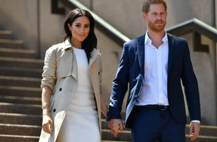 Le prince Harry et son épouse Meghan Markle en octobre 2018 à Sydney