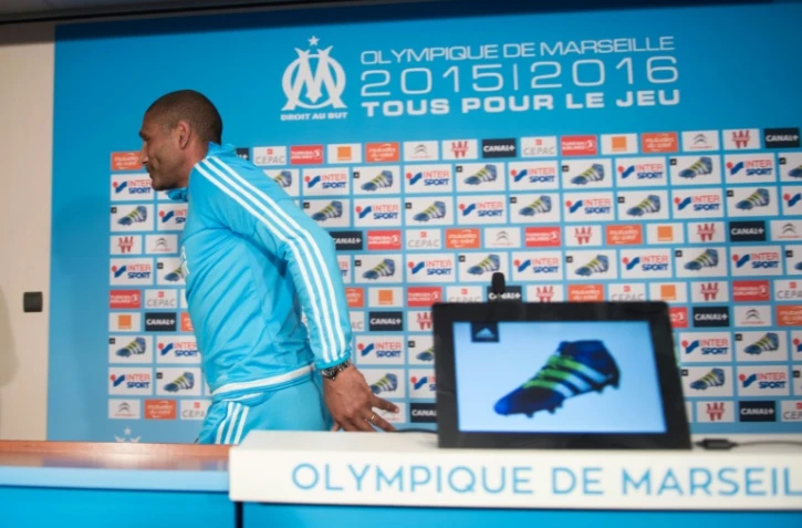 Franck Passi après sa première conférence de presse en tant qu'entraîneur de l'OM, le 19 avril 2016 à Marseille