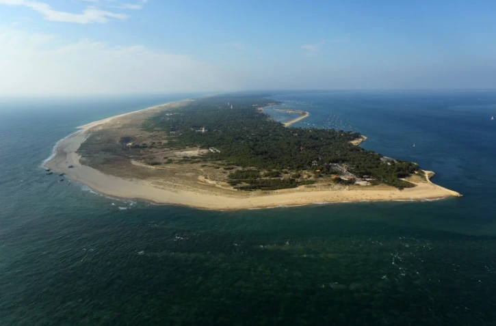 Vue du Cap-Ferret dans le bassin d'Arcachon, le 26 juille  2013