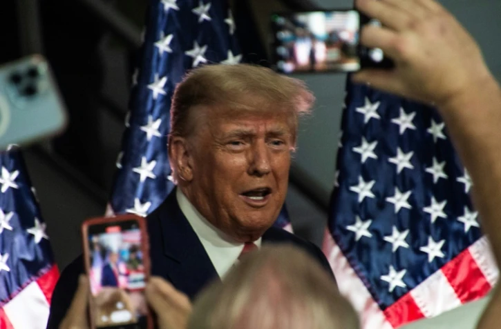 L'ancien président américain Donald Trump à Clinton, le 27 septembre 2023 dans le Michigan