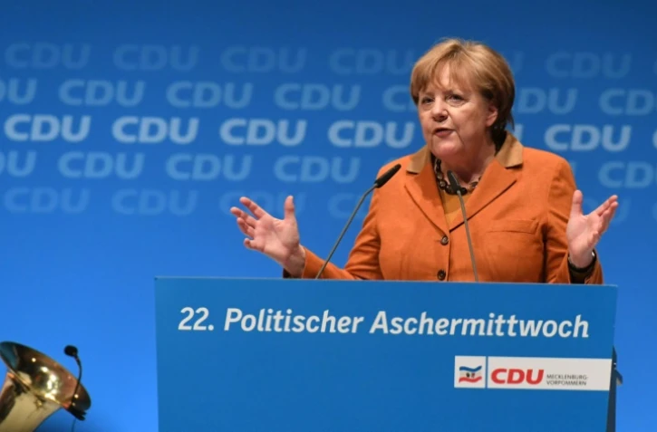 Angela Merkel, le 1er mars 2017, à Demmin