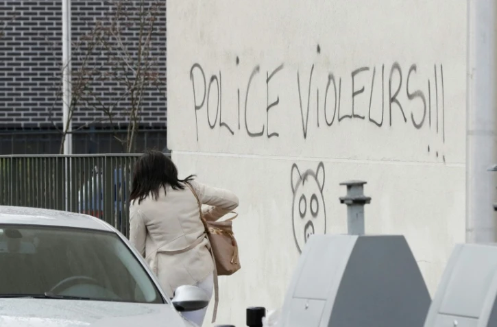 Un tag inscrit sur un mur à Aulnay-sous-Bois, le 6 février 2017