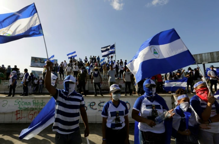 Des manifestations à Managua contre le président nicaraguayen Daniel Ortega, le 11 août 2018