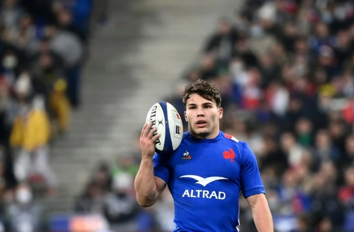 Antoine Dupont lors d'un test-match du XV de France contre la Nouvelle-Zélande le 20 novembre 2021 au Stade de France à Saint-Denis