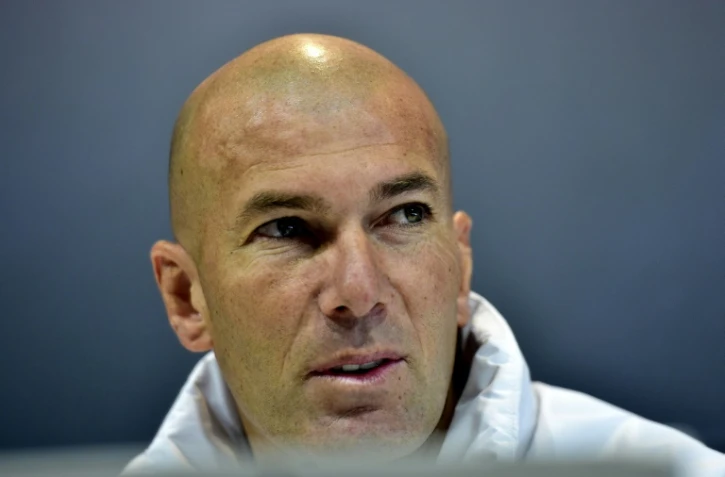 Zinédine Zidane, le 3 janvier 2017 à Madrid à la veille du match face au Séville FC