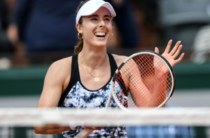 La Française Alizé Cornet à Roland-Garros, le 27 mai 2018, après avoir remporté son match face à l'Italienne Sara Errani