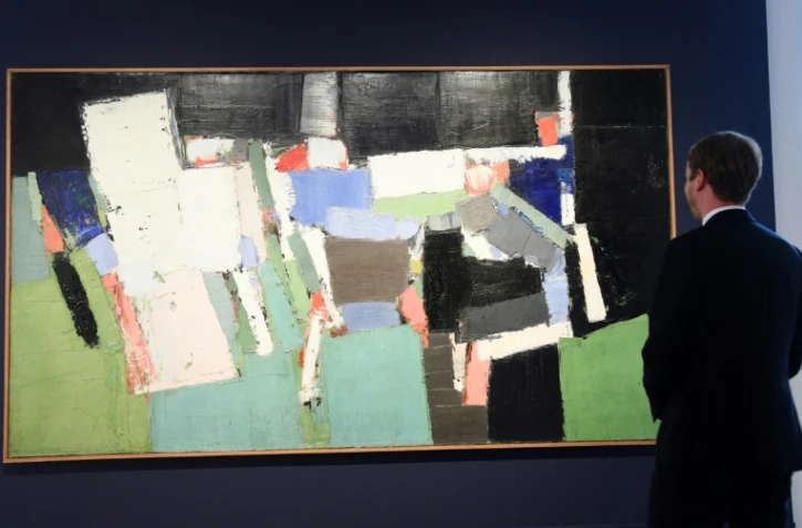 La toile "Parc des Princes" de Nicolas De Staël, le 17 octobre 2019 à Paris