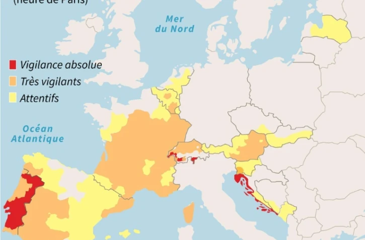 Alertes canicule en Europe