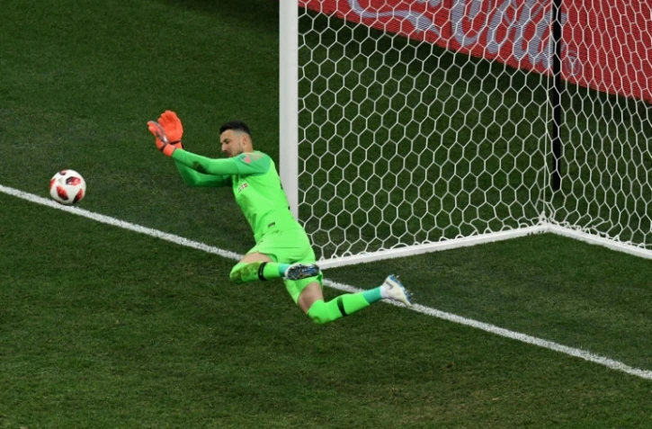 Le gardien de la Croatie Danijel Subasic impressionnant dans la séance des tirs au but contre le Danemark, le 1er juillet 2018 à Nijni Novgorod 