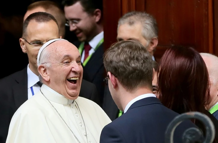 Le pape François à Dublin le 25 août 2018
