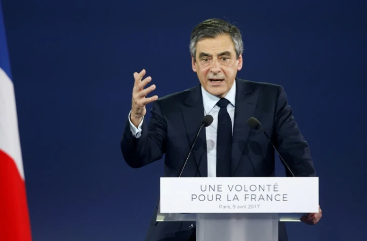 François Fillon au meeting Porte de Versailles, le 9 avril 2017 à Paris