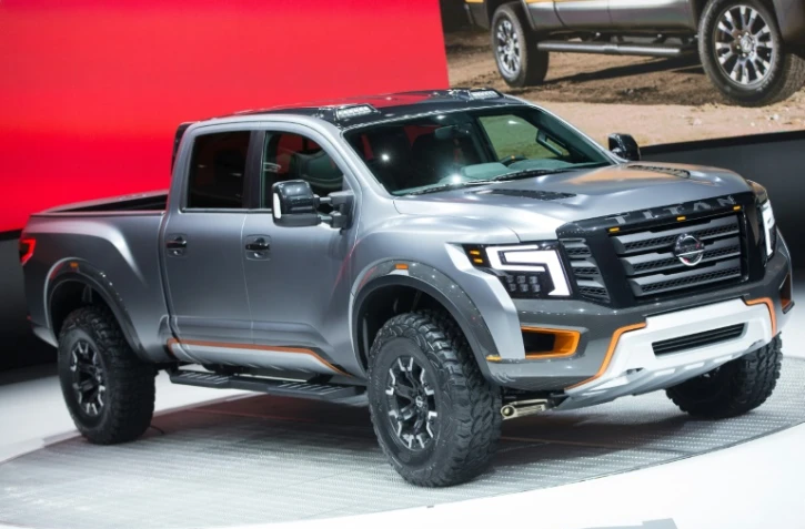 La Nissan Titan Warrior dévoilée au salon auto de Detroit, le 12 janvier 2016