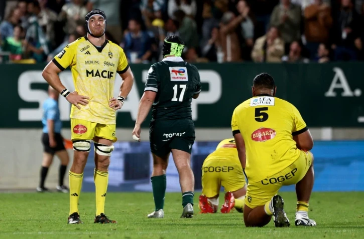 Le troisième ligne de La Rochelle Ultan Dillane après la défaite des Maritimes (32-18) en Top 14 contre la Section Paloise Béarn Pyrénées au stade du Hameau à Pau le 7 juin 2025 en France 