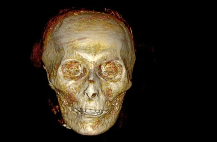 Image fournie par le ministère égyptien du Tourisme et des Antiquités le 28 décembre 2021 montrant une reconstruction 3D de la tête du pharaon Amenhotep Ier