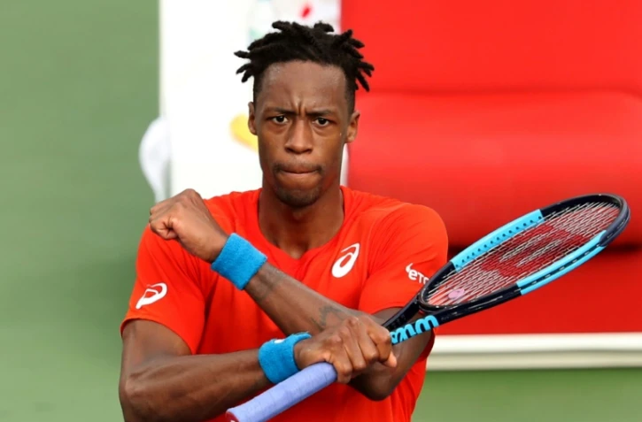 Le Français Gaël Monfils, vainqueur du Lituanien Ricardas Berankis à Dubaï, le 28 février 2019   